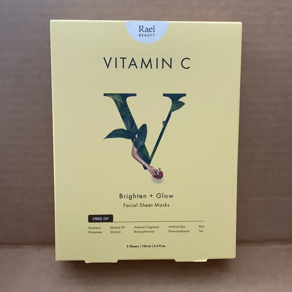 RAEL BEAUTY Vitamin C Facial Sheet Masks